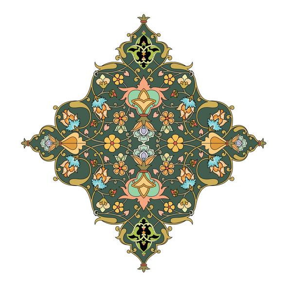 وکتور Freepik Vintage Floral Calligraphic Floral Vignette Scroll Corners Ornamental Design Elements